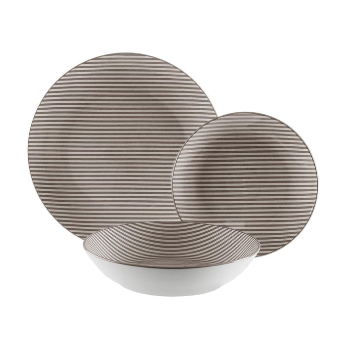 Spisestel Versa Grå Porcelæn 18 Dele