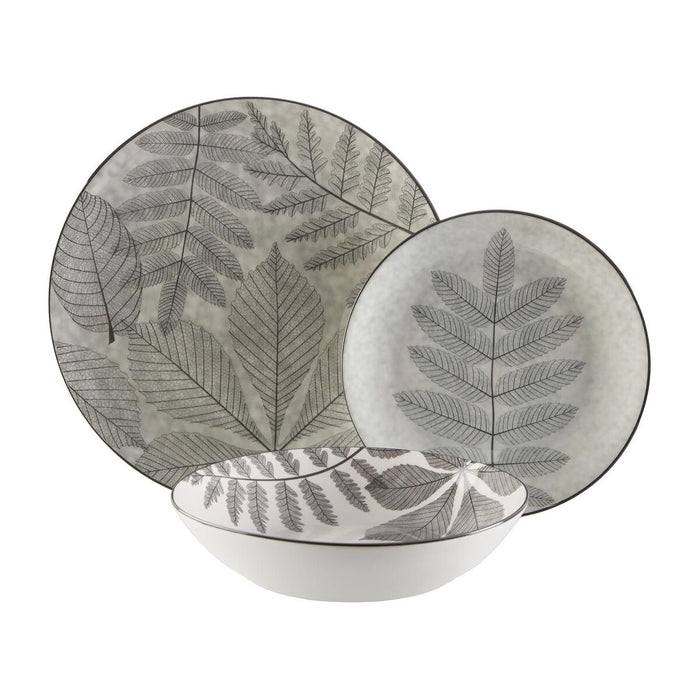 Spisestel Versa Aylen Grå Porcelæn 18 Dele