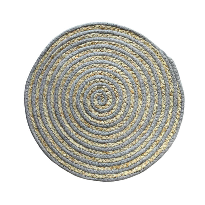 Dækkeserviet Versa Grå Polyester Bomuld 38 x 1 x 38 cm