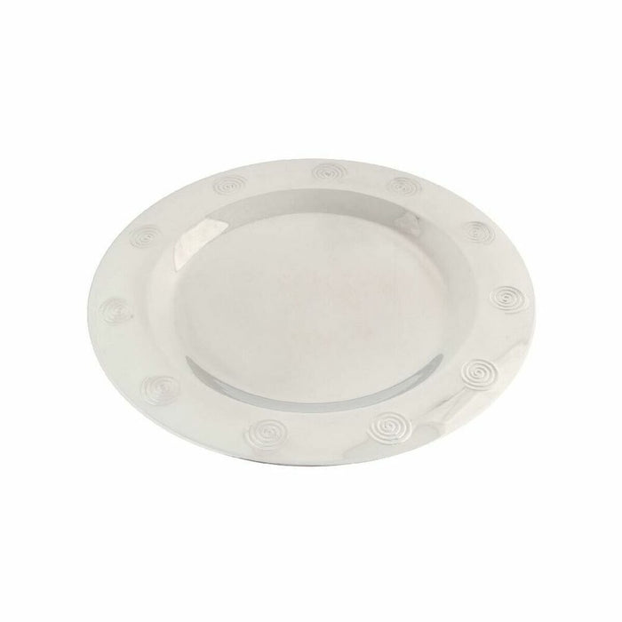 Underkop DKD Home Decor Rustfrit stål Plastik Sølvfarvet 30 x 30 x 0,5 cm