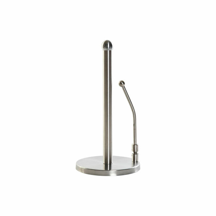 Køkkenrulleholder DKD Home Decor Sølvfarvet Rustfrit stål 17 x 17 x 35 cm