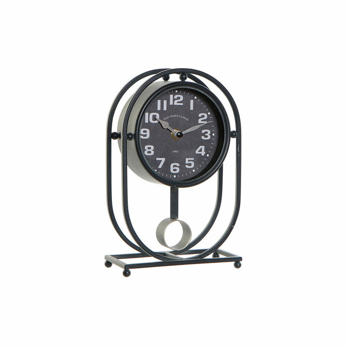 Namizna ura DKD Home Decor Krystal Sort Jern (16.5 x 7 x 25 cm)