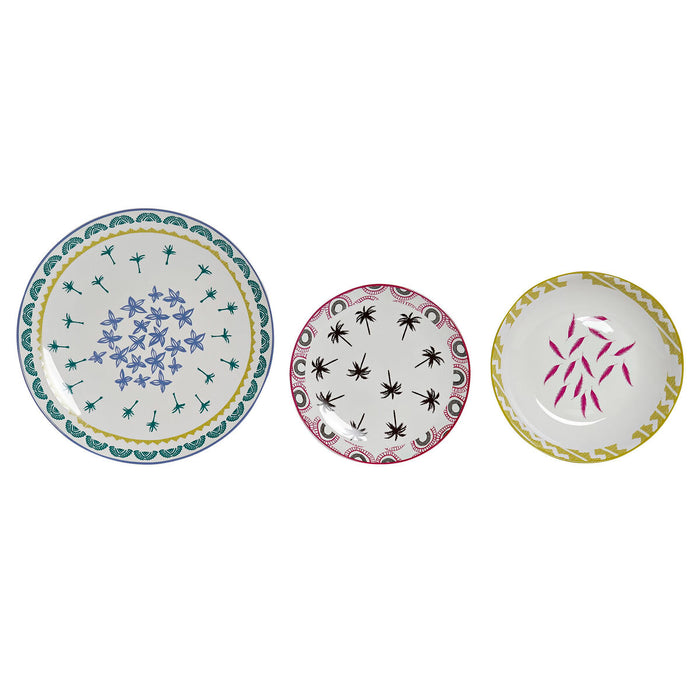 Madlavningssæt DKD Home Decor Afrikansk mand Porcelæn (18 pcs)