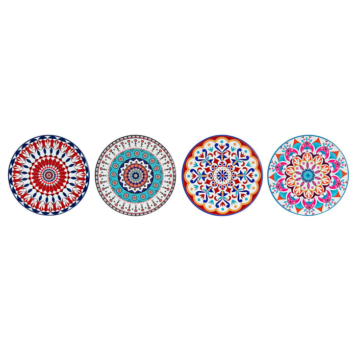 Varmebrikker DKD Home Decor Mandala 4 enheder (10,8 x 10,8 x 0,7 cm)