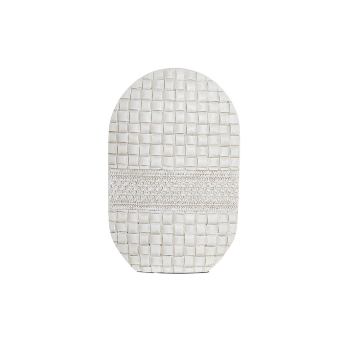 Vase DKD Home Decor Hvid Harpiks Moderne 18 x 6 x 28 cm