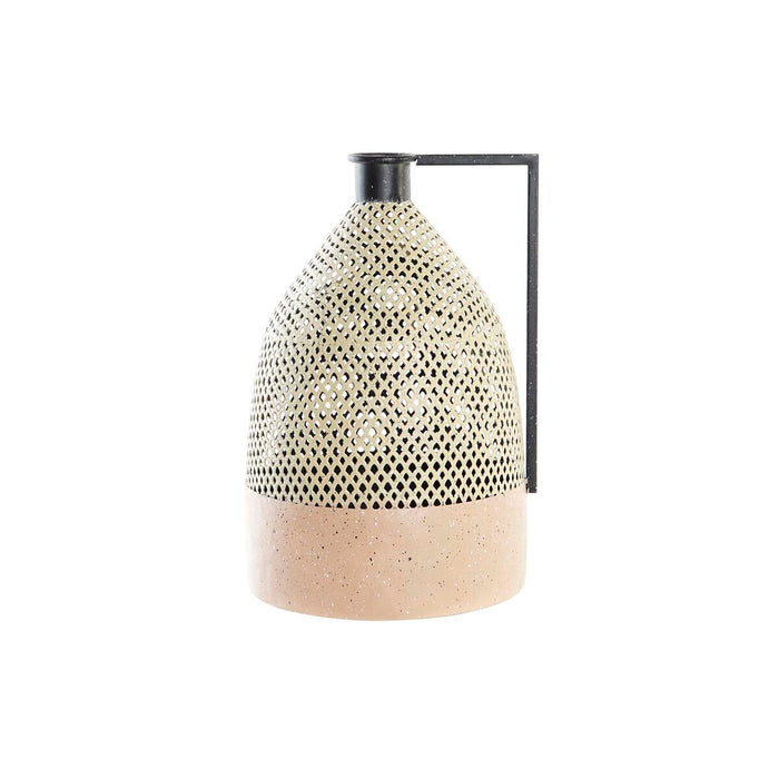 Vase DKD Home Decor Sort Metal Brun Lys brun (26 x 26 x 39 cm)