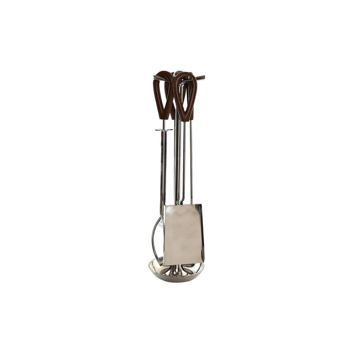 Pejseredskaber DKD Home Decor Rustfrit stål Aluminium (15 x 15 x 62 cm)