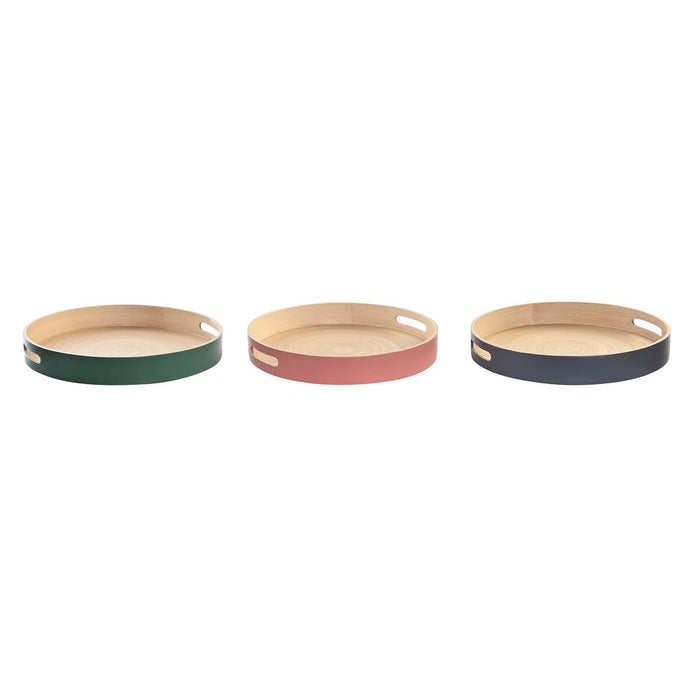 Bakke DKD Home Decor 38 x 38 x 5,5 cm (3 Dele)