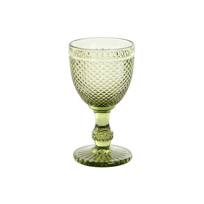 Sæt med glas DKD Home Decor Grøn Krystal 325 ml