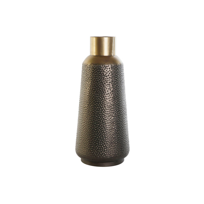 Vase DKD Home Decor Grå Gylden Mørkegrå Metal Moderne 25 x 25 x 56,5 cm