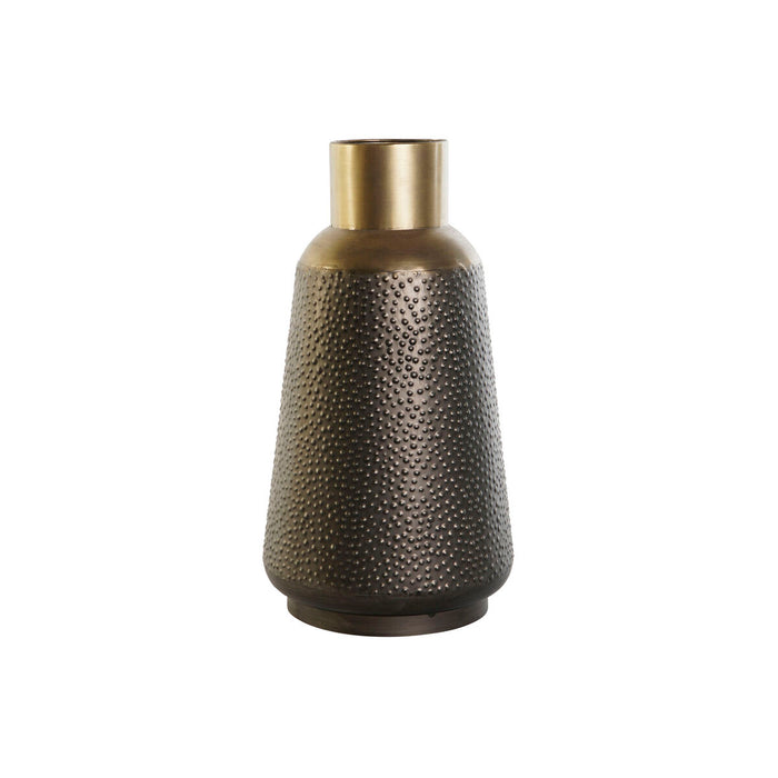 Vase DKD Home Decor Grå Gylden Mørkegrå Metal Moderne 25 x 25 x 47 cm