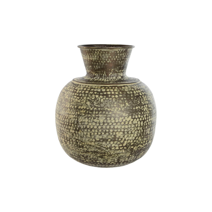 Vase Home ESPRIT Grøn Aluminium 42 x 42 x 45 cm