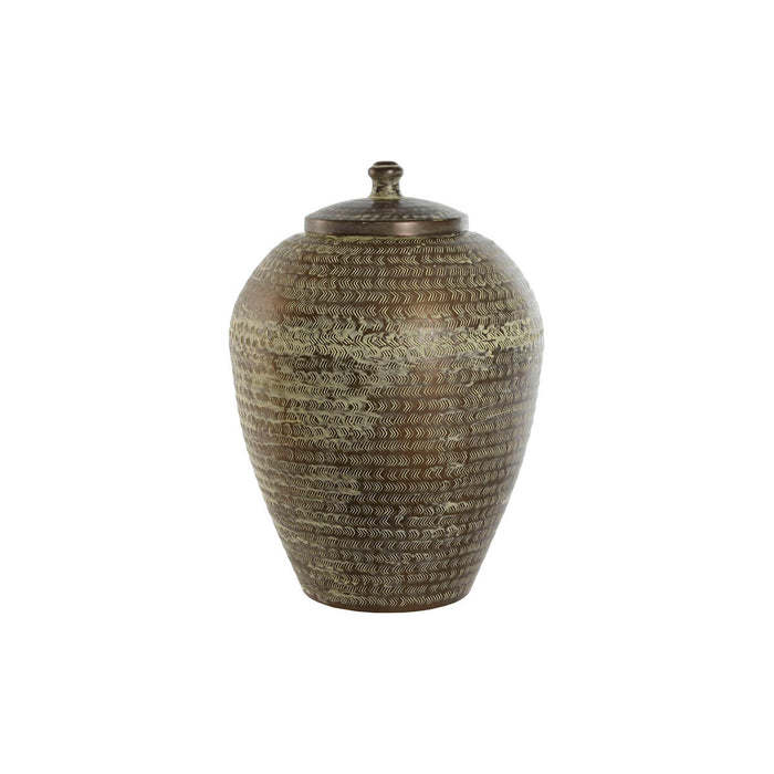 Vase Home ESPRIT Grøn Aluminium 40 x 40 x 49 cm