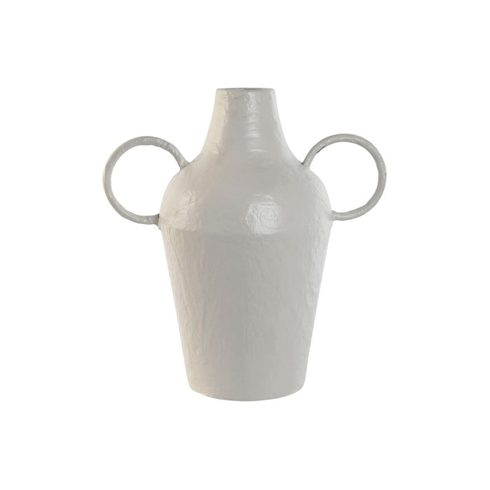 Vase Home ESPRIT Hvid Metal 33,5 x 20 x 36 cm