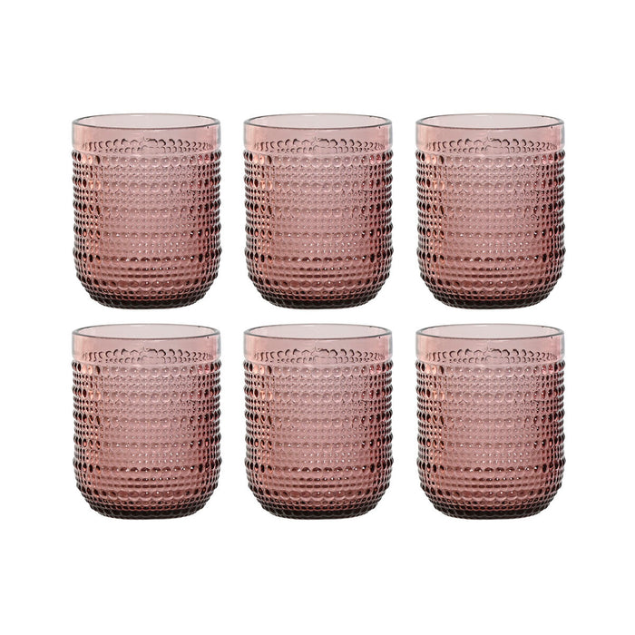 Glassæt Home ESPRIT Pink Krystal 240 ml (6 enheder)