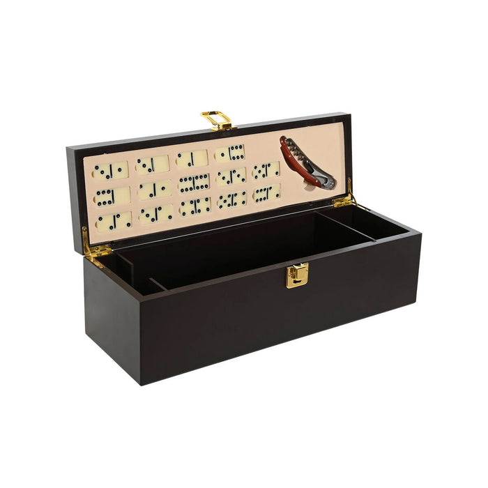 Sæt med Vintilbehør Home ESPRIT Brun Træ MDF 36 x 11 x 12 cm