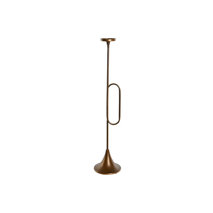 Lyseholder Home ESPRIT Gylden Metal 21 x 21 x 98 cm