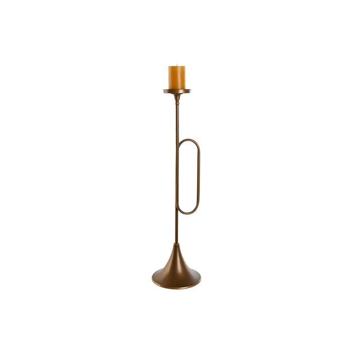 Lyseholder Home ESPRIT Gylden Metal 21 x 21 x 78 cm