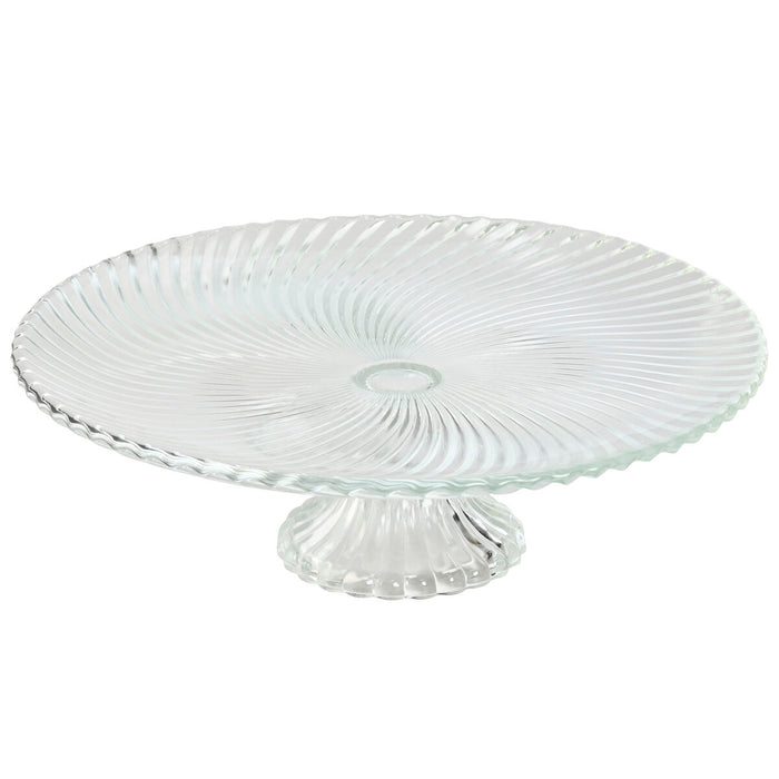 Flad Plade Home ESPRIT Gennemsigtig Krystal 31 x 31 x 9,5 cm