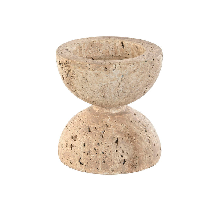 Lyseholder Home ESPRIT Beige Magnesium 12 x 12 x 12,7 cm