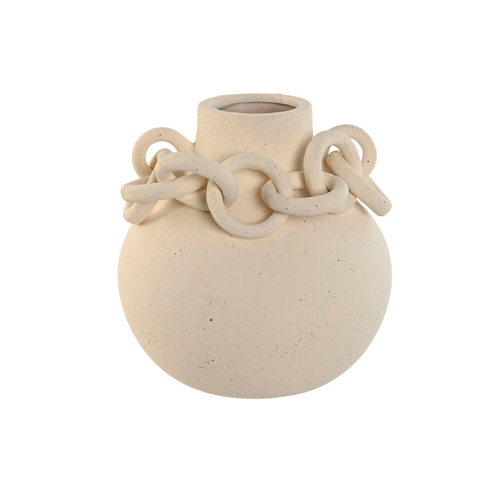 Vase Home ESPRIT Hvid Keramik Stentøj Moderne 22 x 22 x 22 cm