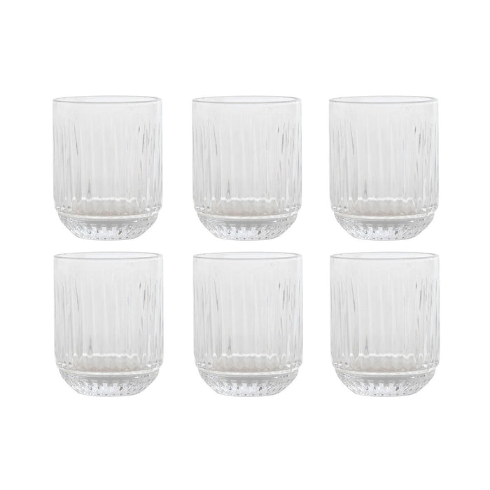 Glassæt Home ESPRIT Gennemsigtig Krystal 275 ml (6 enheder)