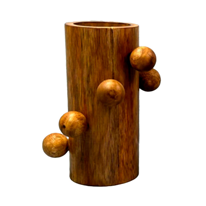 Vase Home ESPRIT Brun Mangotræ 16 x 16 x 23 cm