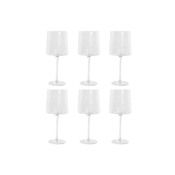 Sæt med glas Home ESPRIT Gennemsigtig Krystal 9,6 x 9,6 x 22,5 cm (6 enheder)