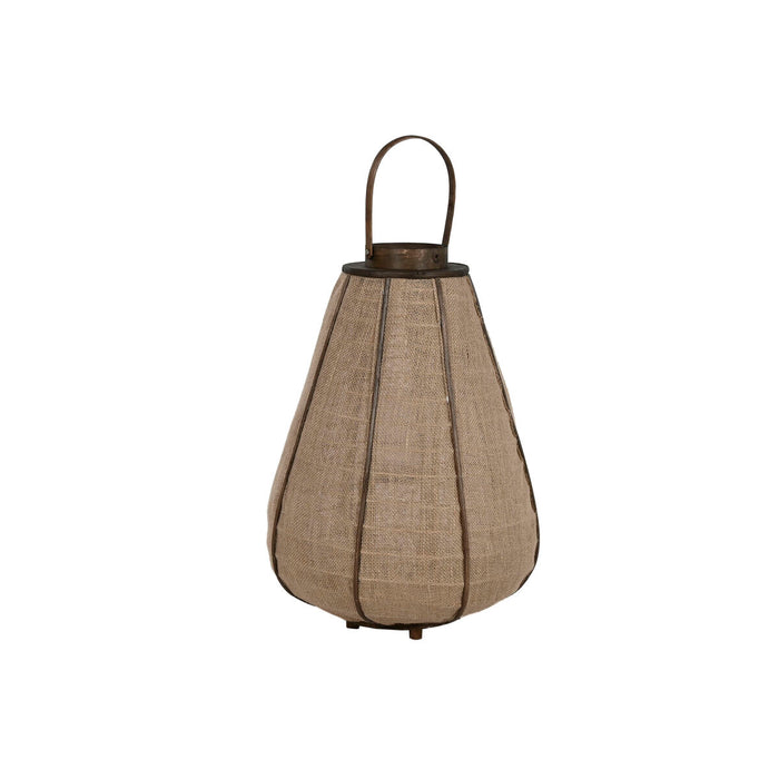 Lyseholder Home ESPRIT Natur Jute Bambus 41,5 x 41,5 x 57 cm