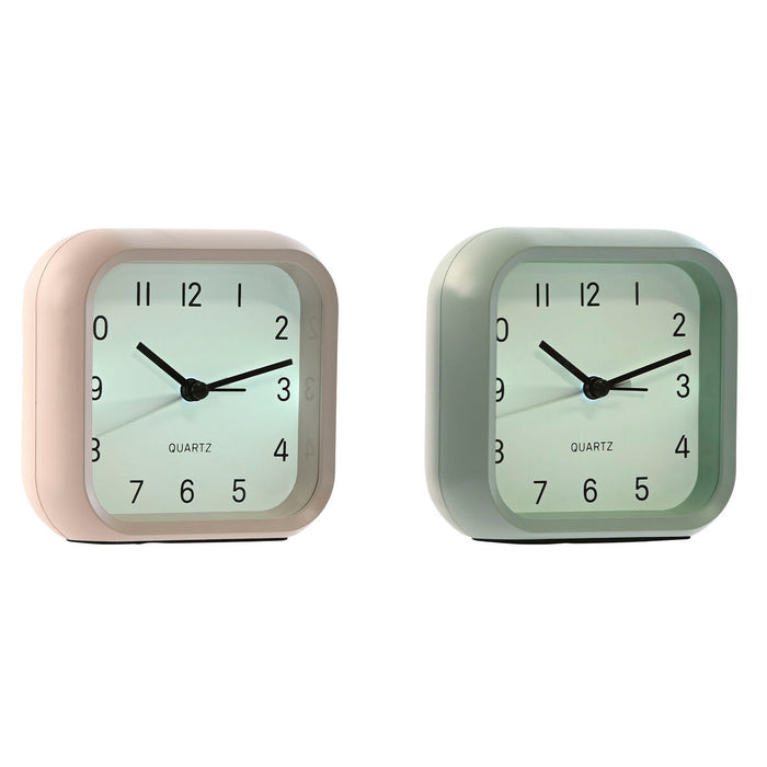 Namizna ura Home ESPRIT Pink Mint (2 enheder)