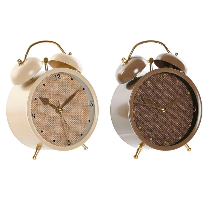 Namizna ura Home ESPRIT Brun Beige (2 enheder)