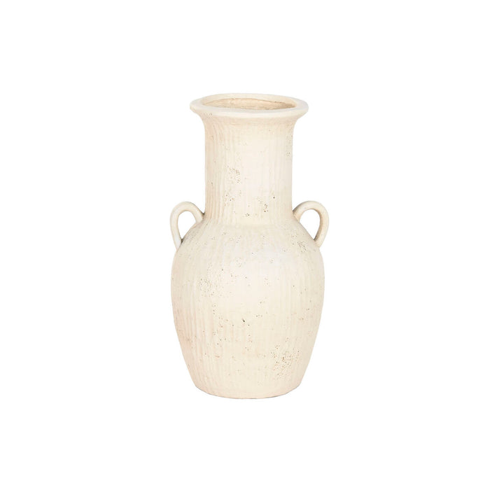 Vase Home ESPRIT Hvid Magnesium 35 x 33 x 65 cm
