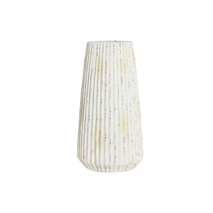 Vase Home ESPRIT Hvid Magnesium 28 x 28 x 53 cm