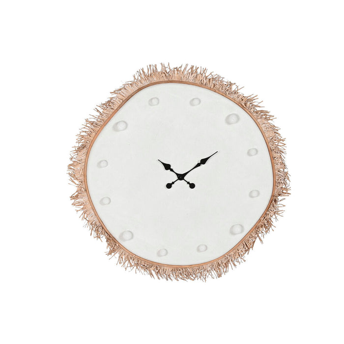 Vægur Home ESPRIT Hvid Fiber Træ MDF Scandi 85 X 7 X 85 CM