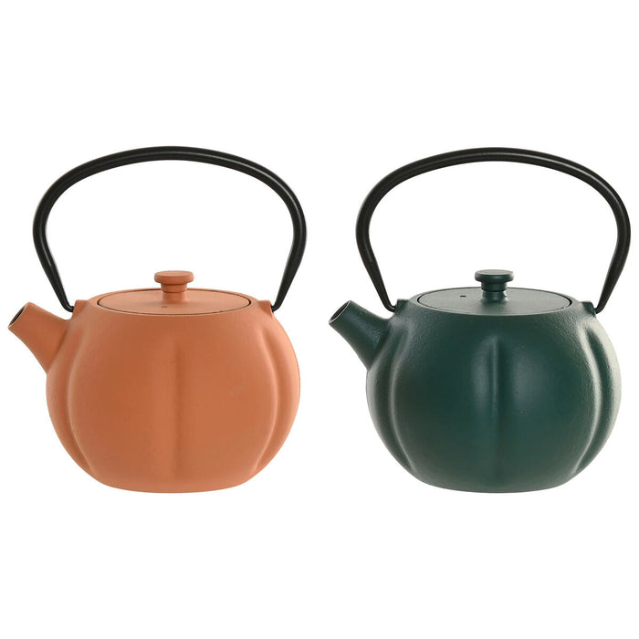 Tekande Home ESPRIT Grøn Orange Rustfrit stål Jern 1 L (2 enheder)