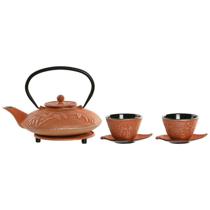 Tekande Home ESPRIT Orange Rustfrit stål Jern 800 ml