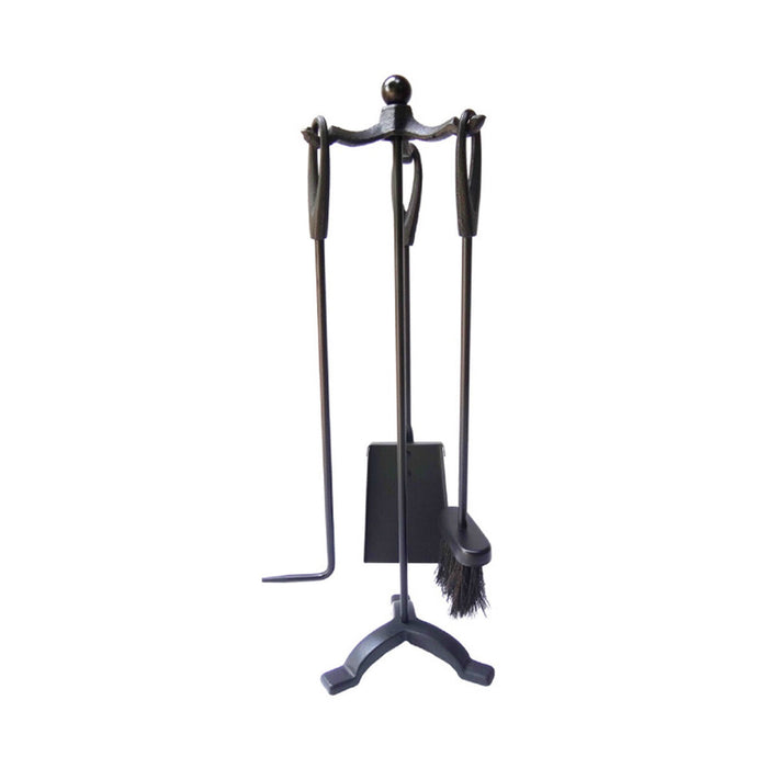 Pejseredskaber EDM Sort Støbejern 19 x 59,5 cm (3 Dele)