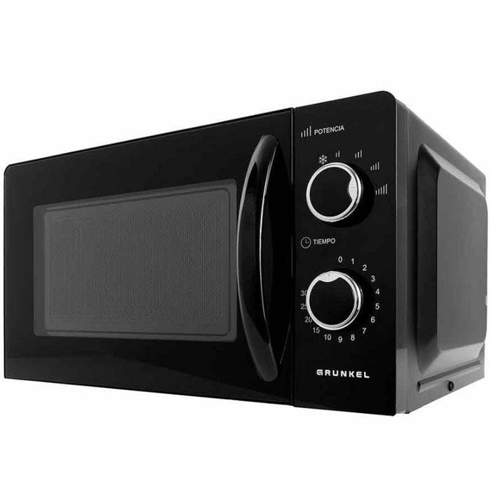 Mikrobølgeovnen Grunkel MW-20NG 20 L Sort Hvid/Sort 700 W