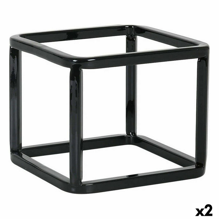 Holder Inde Multibrug kurv Metal 12 x 12 x 10 cm (2 enheder)