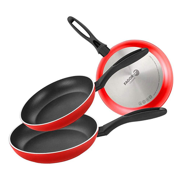 Sæt med Stegepander Fagor Aluminium Bakelit