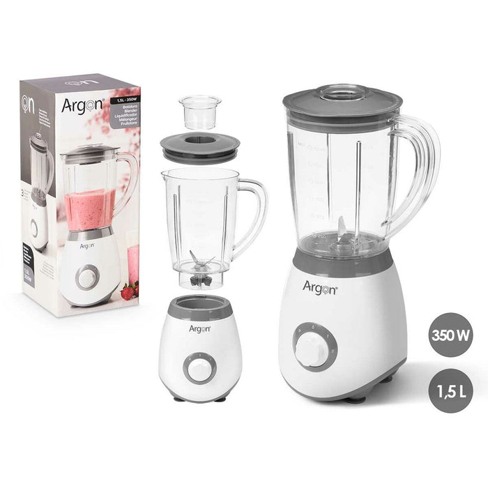 Kop-blender Argon JE-802A Hvid Grå 350 W 1,5 L