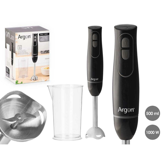 Håndblender Argon JE-908AB Sort Grå 1000 W