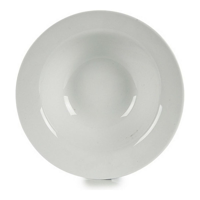 Tallerken Porcelæn Hvid 23 x 6,5 x 23 cm (Ø 23 cm)