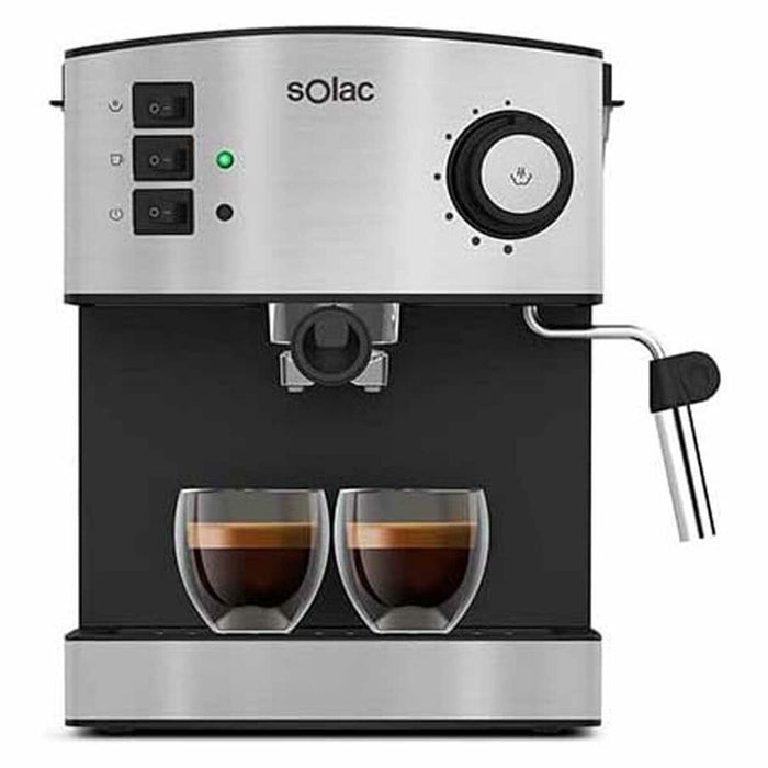 Hurtig manuel kaffemaskine Solac CE4483 Sølvfarvet 16 L