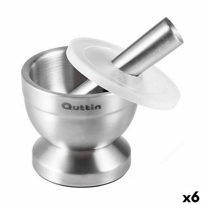 Mortersæt Quttin Rustfrit stål Anti-Skrid Stål 9,8 x 8,2 cm (6 enheder)