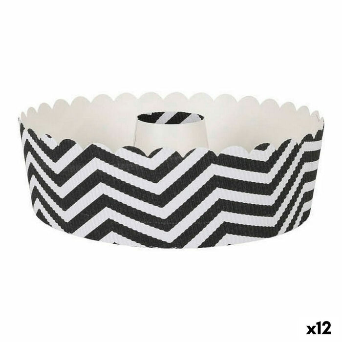 Bageform Quttin Sort 4 Dele 18 x 6 cm (12 enheder)