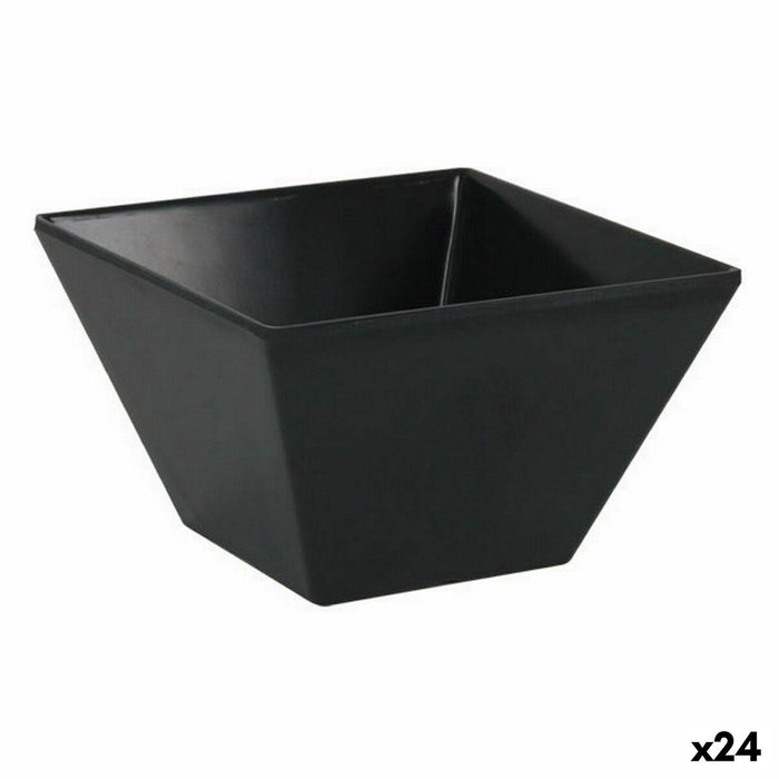 Snackskål La Mediterránea Melamin Antracit 10 x 10 x 6 cm (24 enheder)