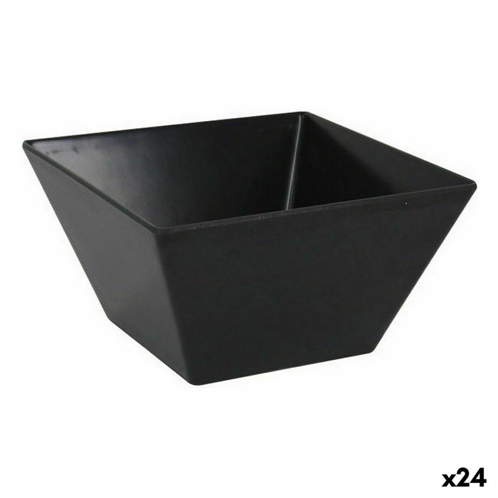 Snackskål La Mediterránea Melamin Antracit 13 x 13 x 7 cm (24 enheder)