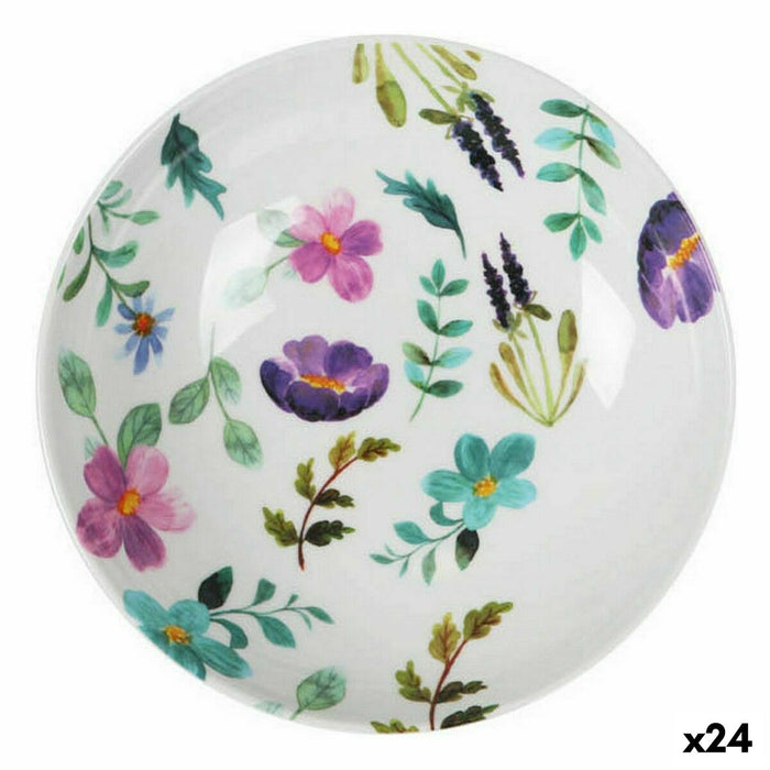 Dyb tallerken La Mediterránea Sakura Melamin Shine 21 x 5,3 cm (24 enheder)