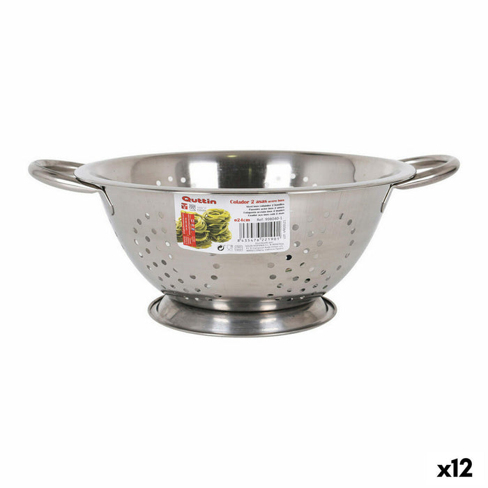 Dørslag Privilege Quttin Med håndtag Rustfrit stål Stål (12 enheder) (Ø 24 cm)